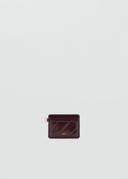 Quilted Cardholder Burgundy