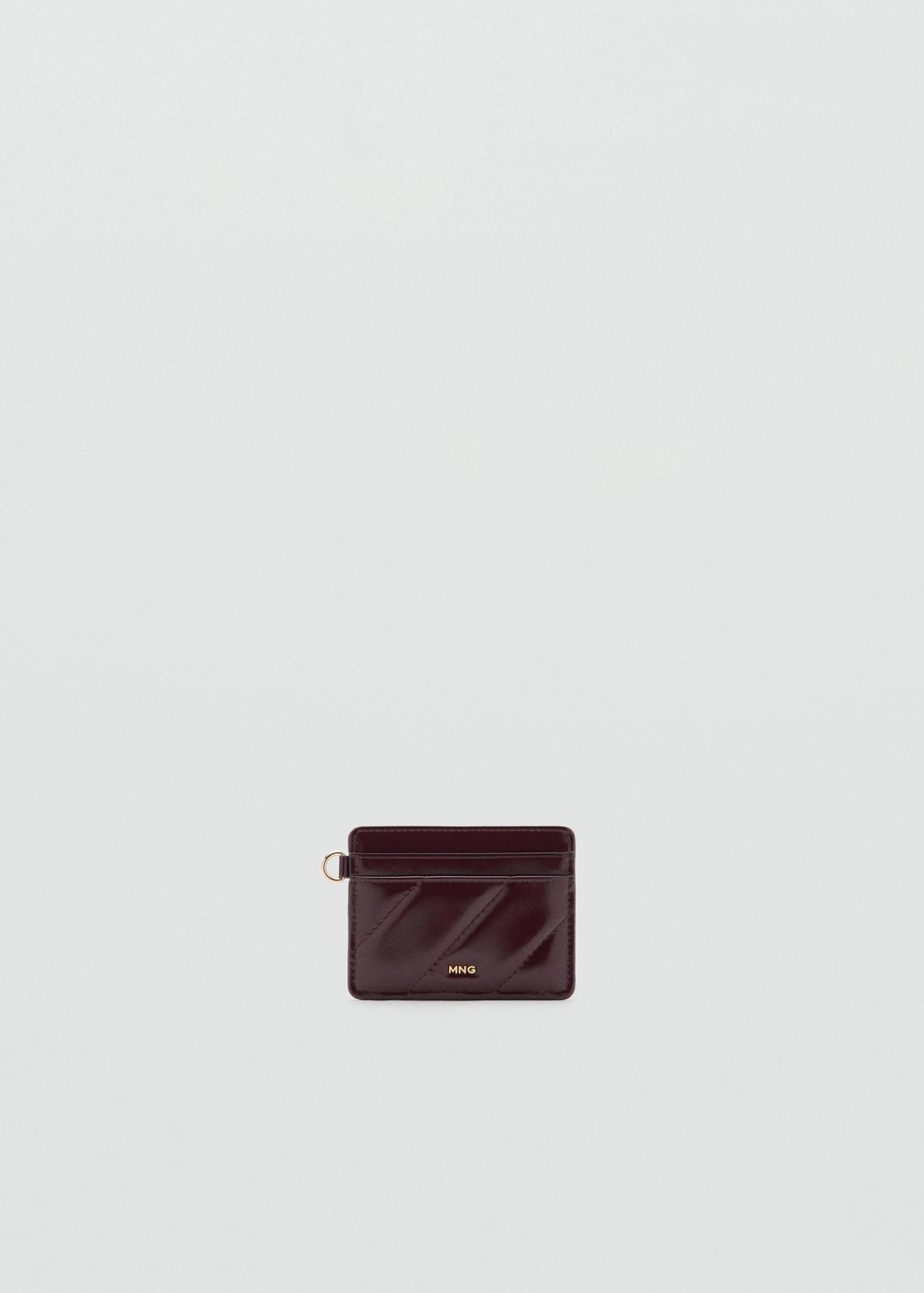 Quilted Cardholder Burgundy