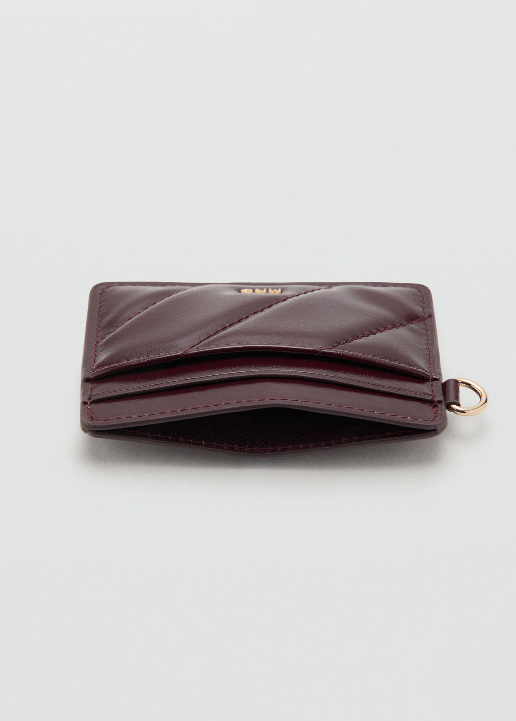 Quilted Cardholder Burgundy