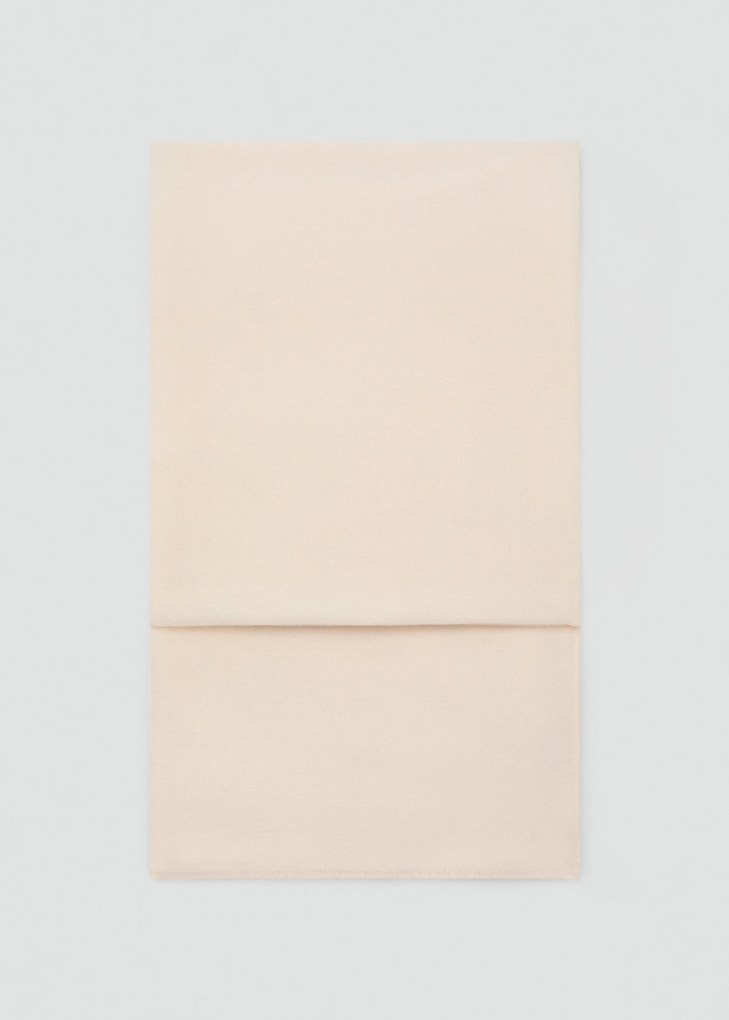 Plain Shawl With Frayed Ends Ecru