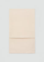 Plain Shawl With Frayed Ends Ecru