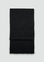 Plain Knitted Scarf Black