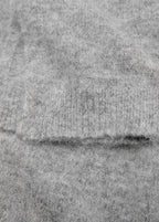 Plain Knitted Scarf Medium Heather Grey