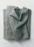 Plain Knitted Scarf Medium Heather Grey