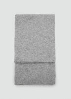 Plain Knitted Scarf Medium Heather Grey