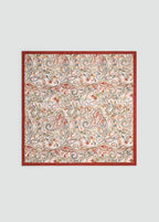 Paisley Satin Scarf Burnt Orange