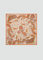 Paisley Satin Scarf Orange