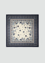 Paisley Print Scarf Dark Navy
