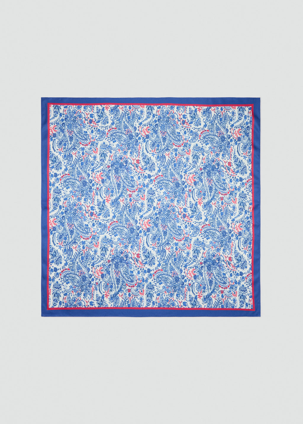 Paisley Print Scarf Blue