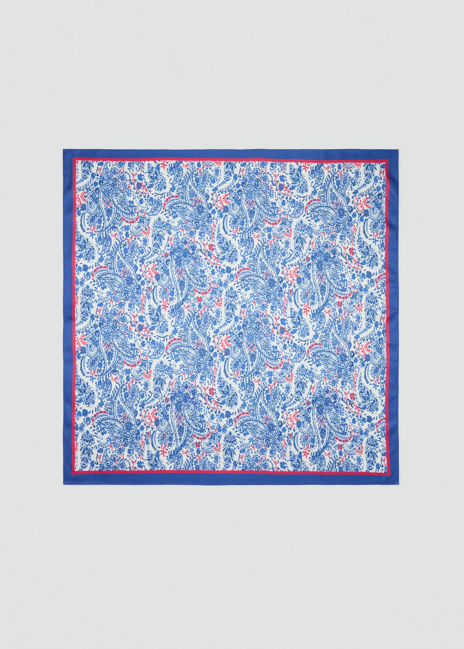 Paisley Print Scarf Blue