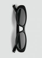 Oval Frame Sunglasses Black