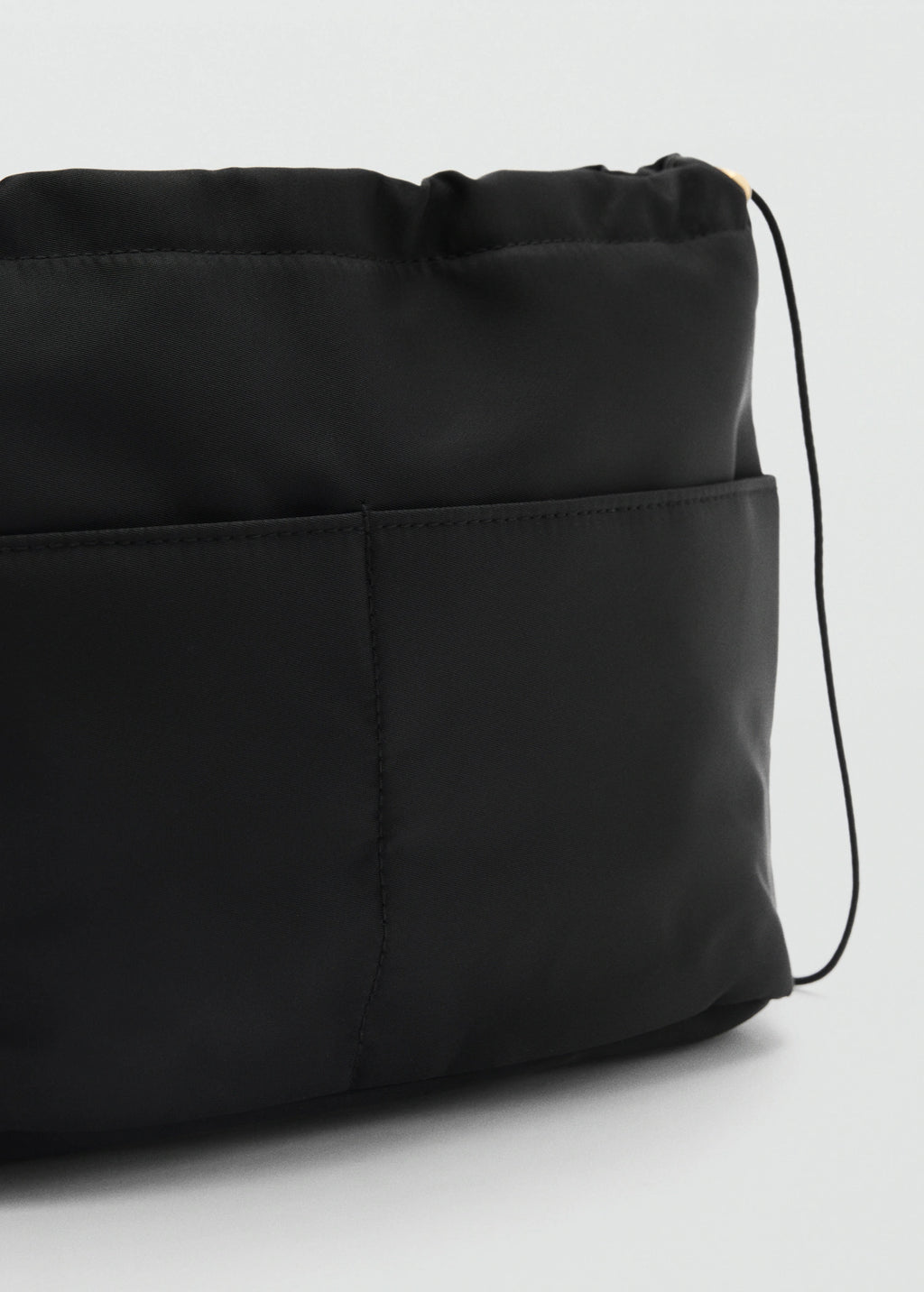 Nylon Toiletry Bag With Pockets Black