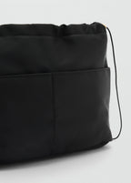 Nylon Toiletry Bag With Pockets Black