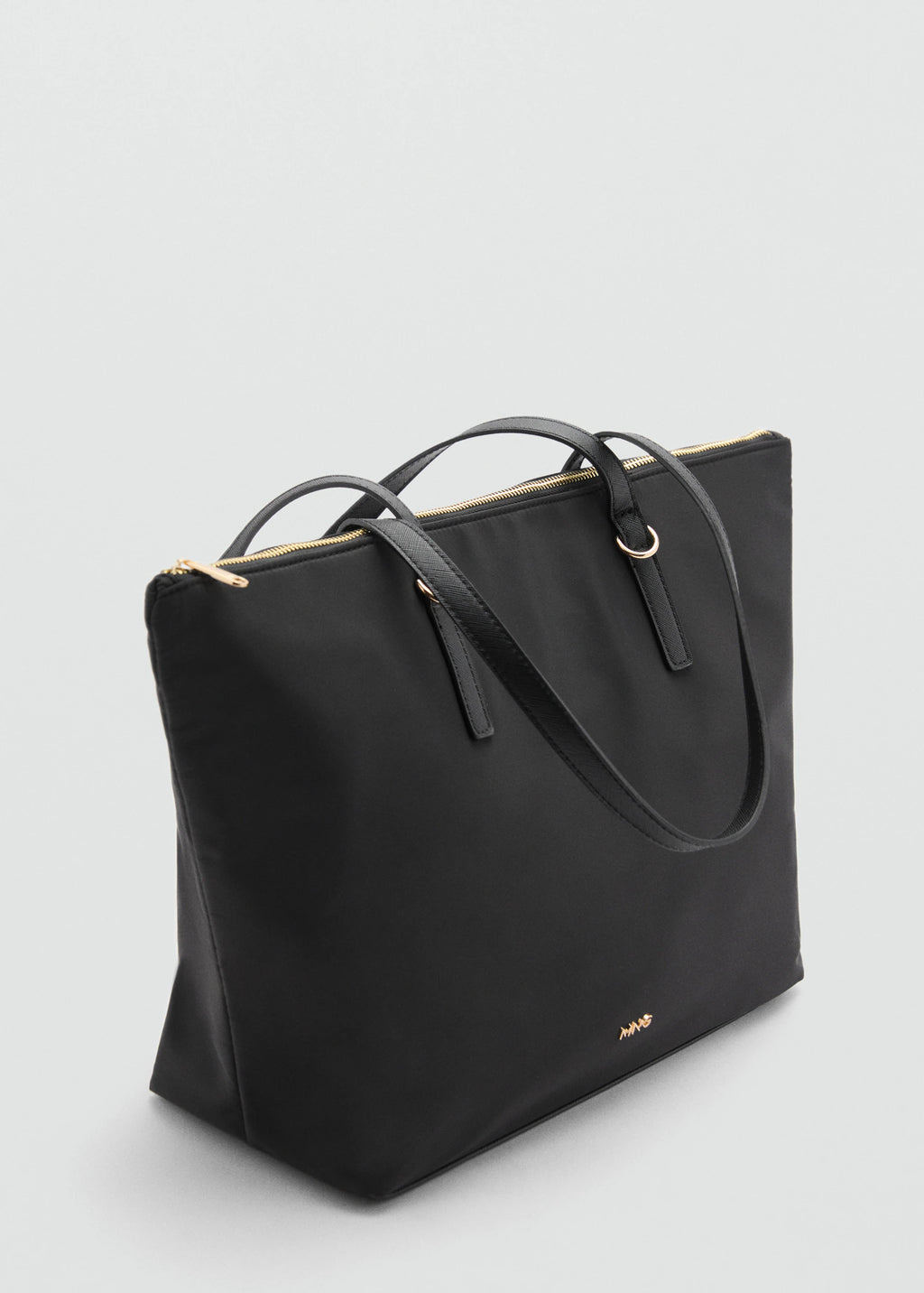 Nylon Shopper Bag Black