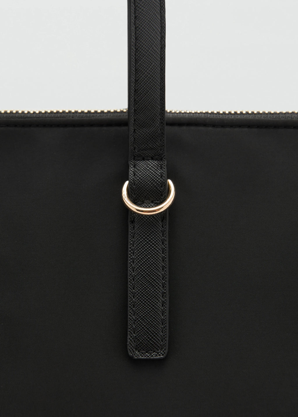 Nylon Shopper Bag Black