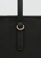 Nylon Shopper Bag Black