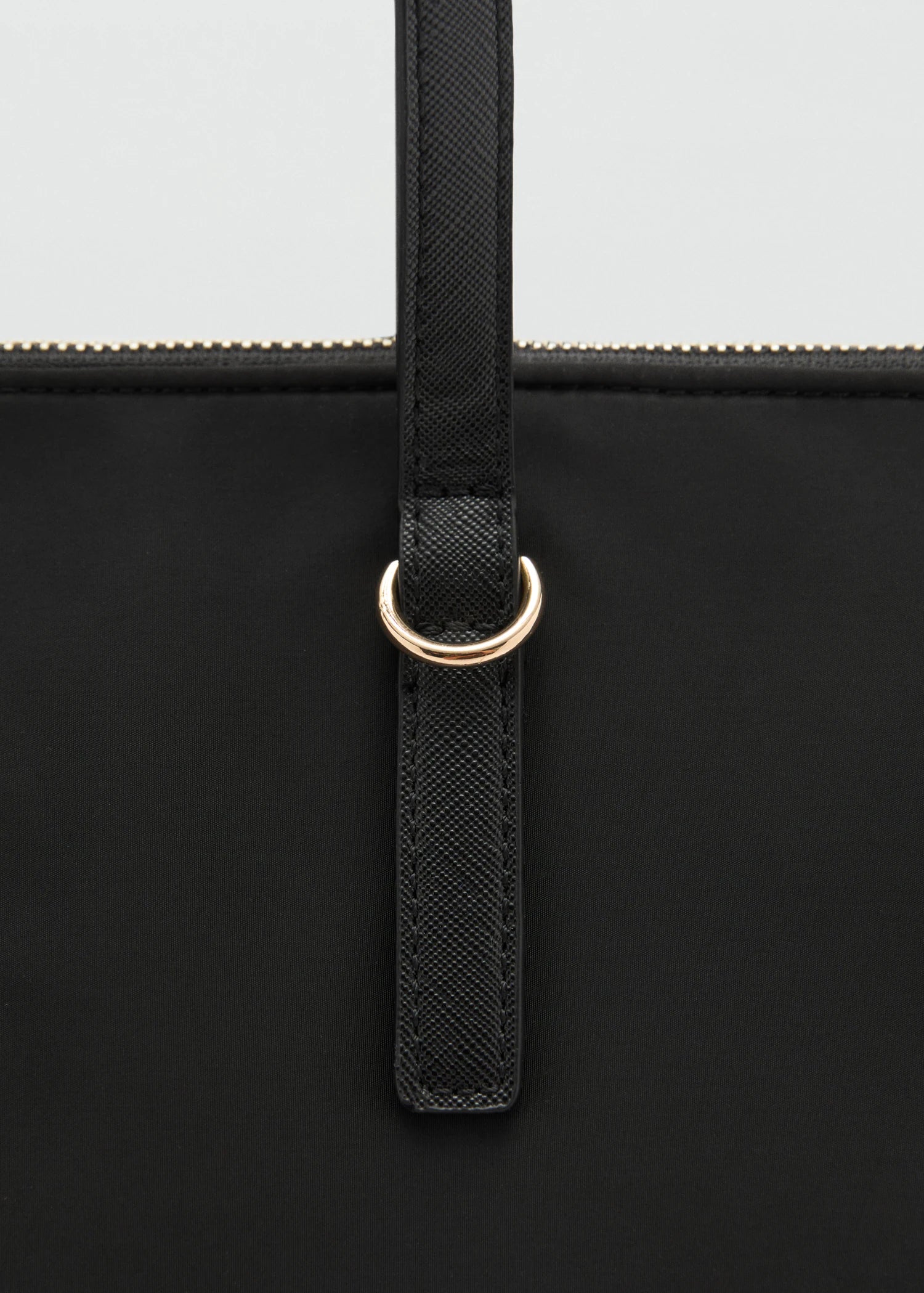 Nylon Shopper Bag Black