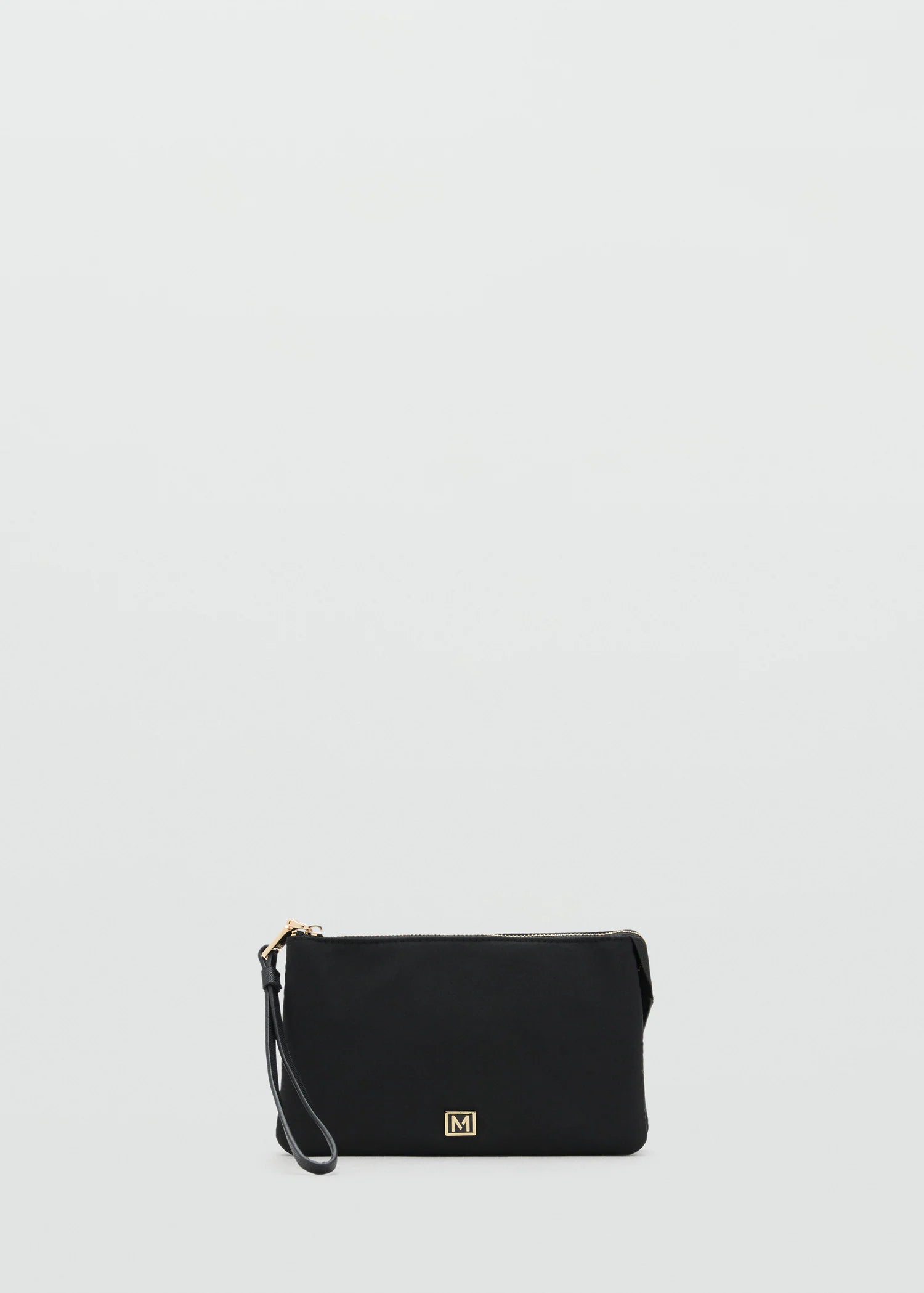 Nylon Purse With Zip Black