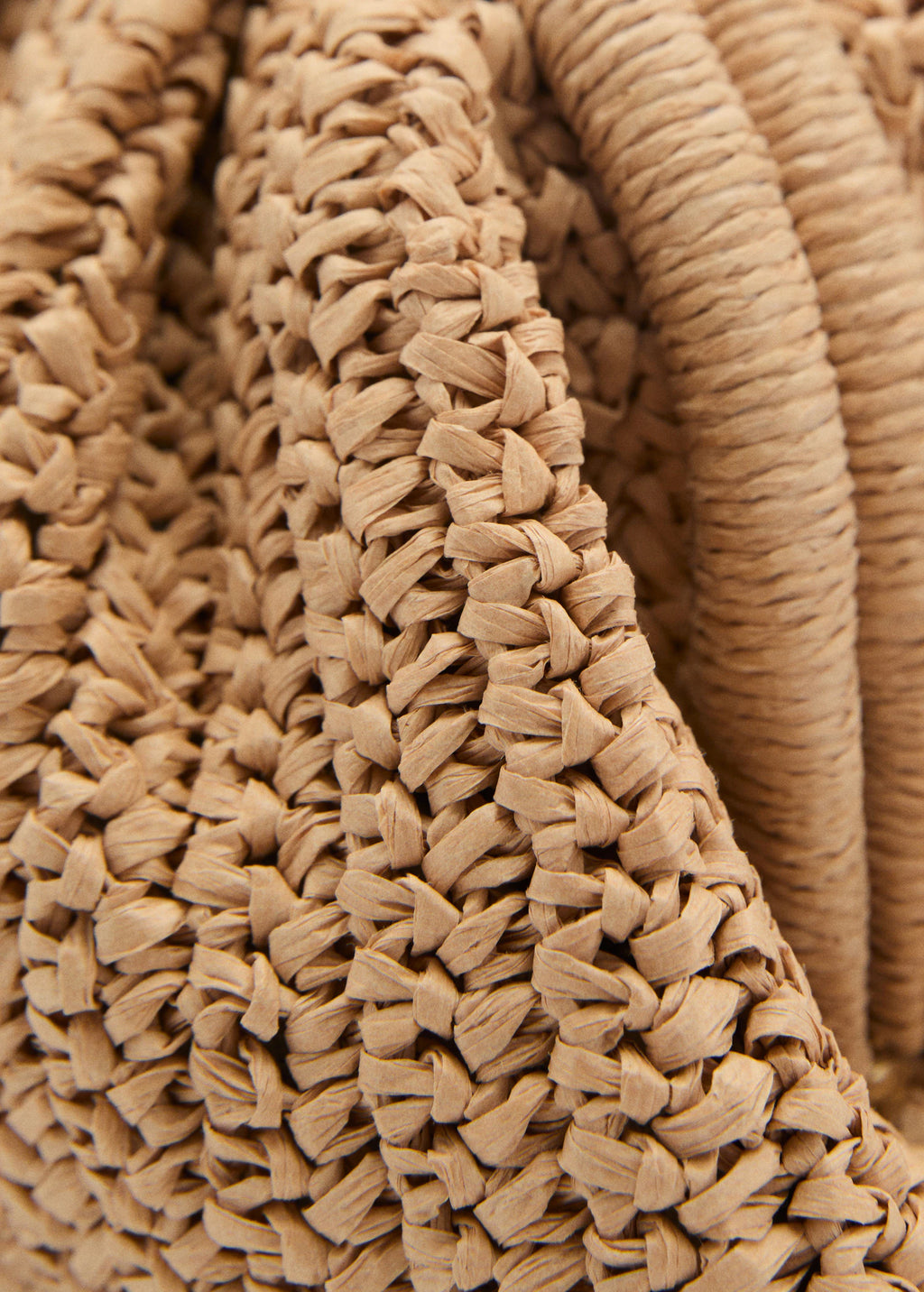 Natural Fibre Handbag Beige