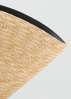 Natural Fibre Basket With Flower Charm Beige