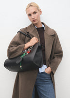 Multi Charm Mirror Keyring Green