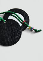 Multi Charm Mirror Keyring Green