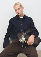 Multi Charm Daisy Keyring Pastel Yellow