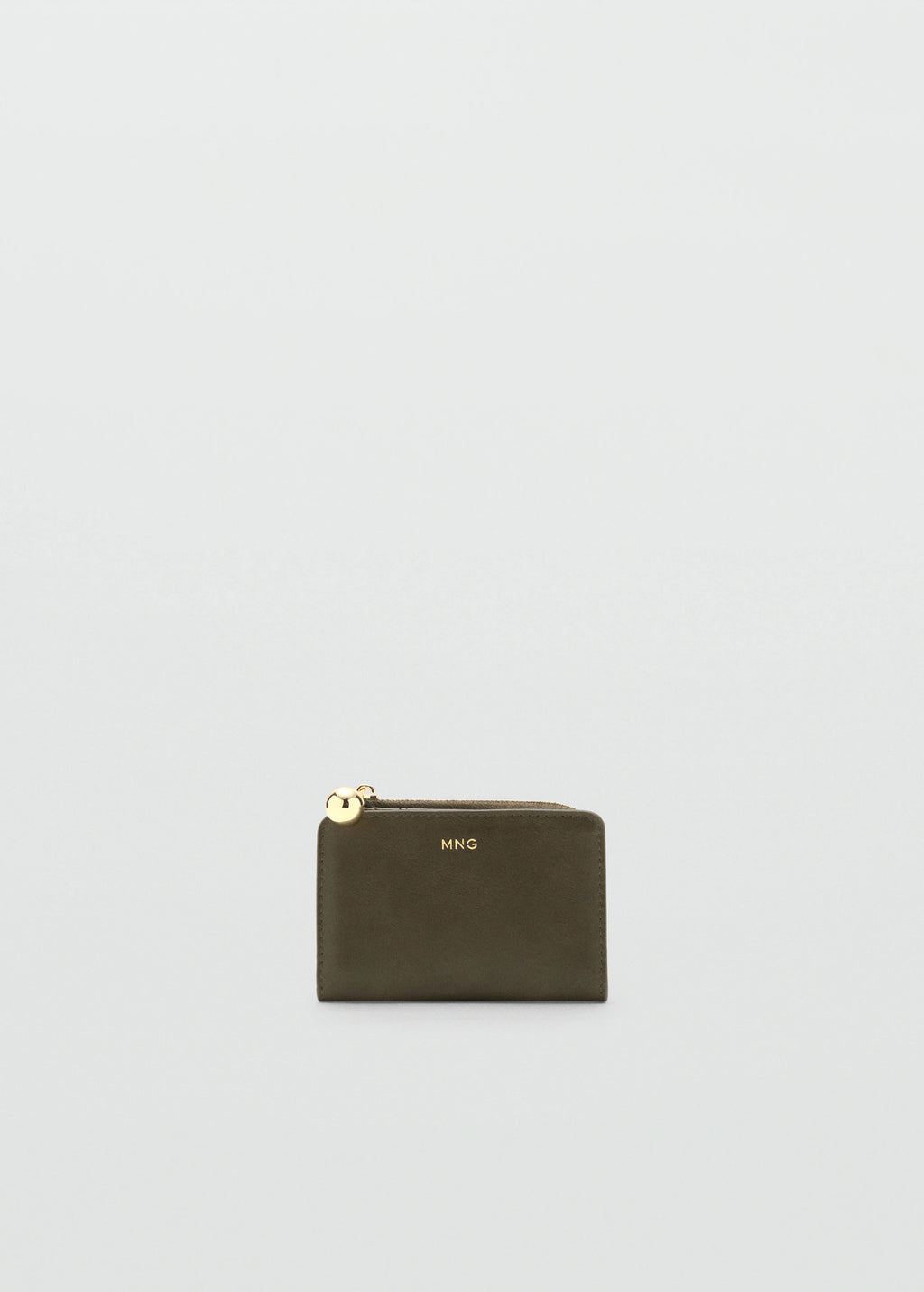 Mini Bead Small Purse Khaki