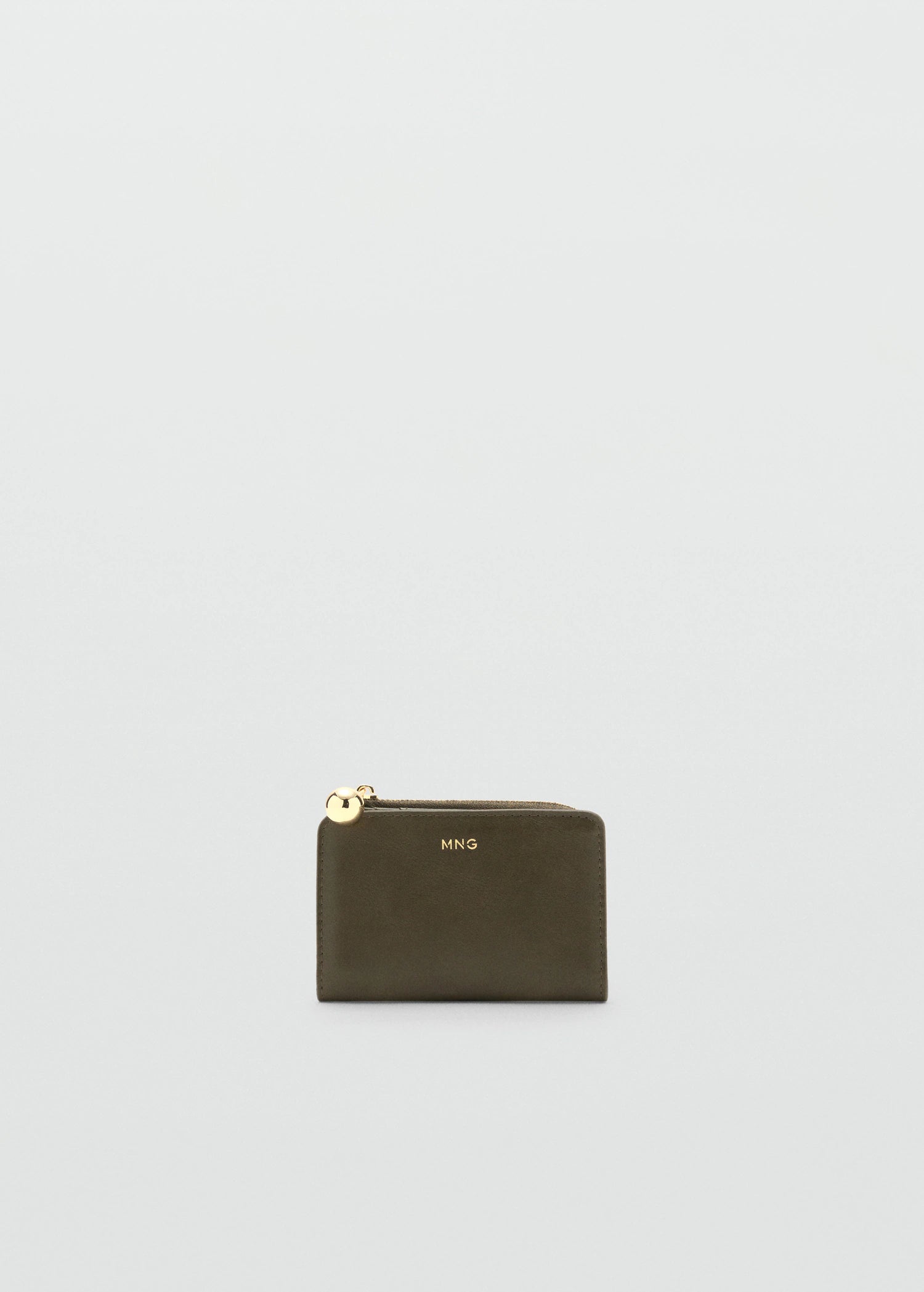 Mini Bead Small Purse Khaki