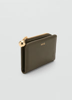 Mini Bead Small Purse Khaki