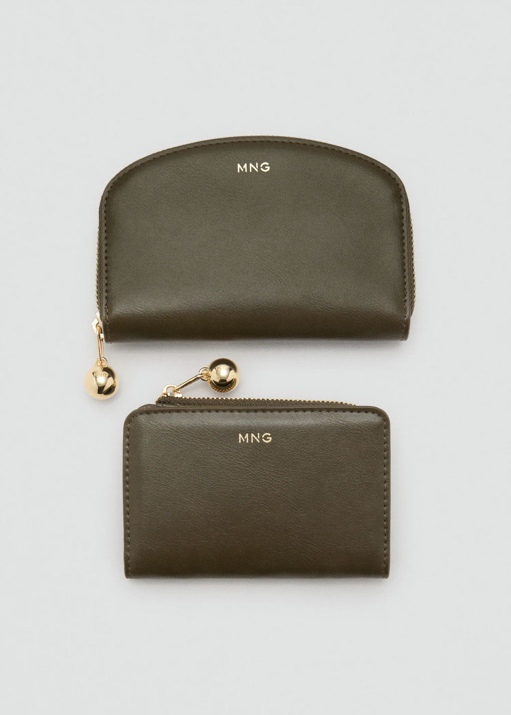 Mini Bead Small Purse Khaki