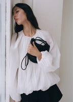 Mini Woven Crossbody Bag Black