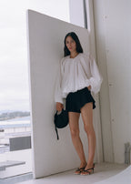 Mini Woven Crossbody Bag Black