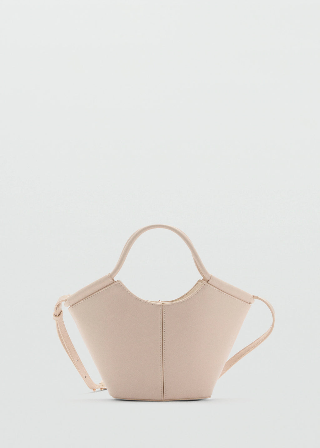 Mini Shopper Style Shoulder Bag Off White