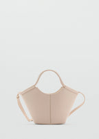 Mini Shopper Style Shoulder Bag Off White