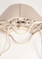 Mini Shopper Style Shoulder Bag Off White