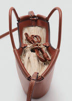 Mini Shopper Style Shoulder Bag Leather