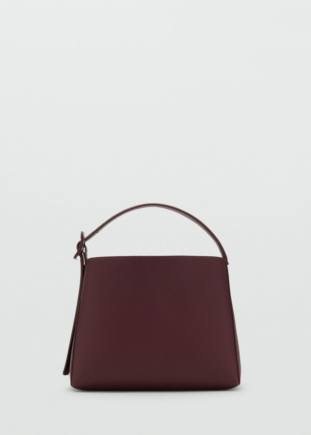 Mini Shopper Bag With Buckle Burgundy