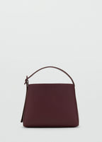 Mini Shopper Bag With Buckle Burgundy