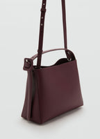 Mini Shopper Bag With Buckle Burgundy