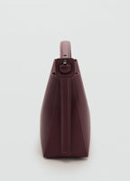 Mini Shopper Bag With Buckle Burgundy