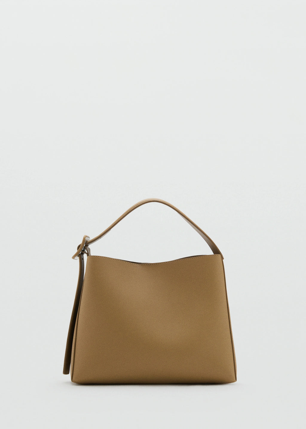Mini Shopper Bag With Buckle Khaki