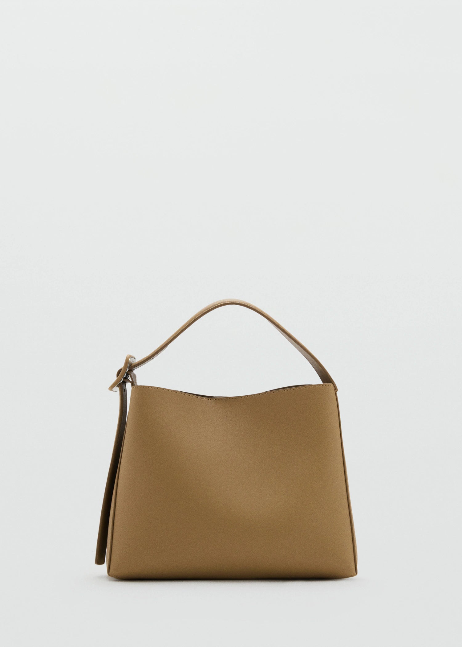 Mini Shopper Bag With Buckle Khaki