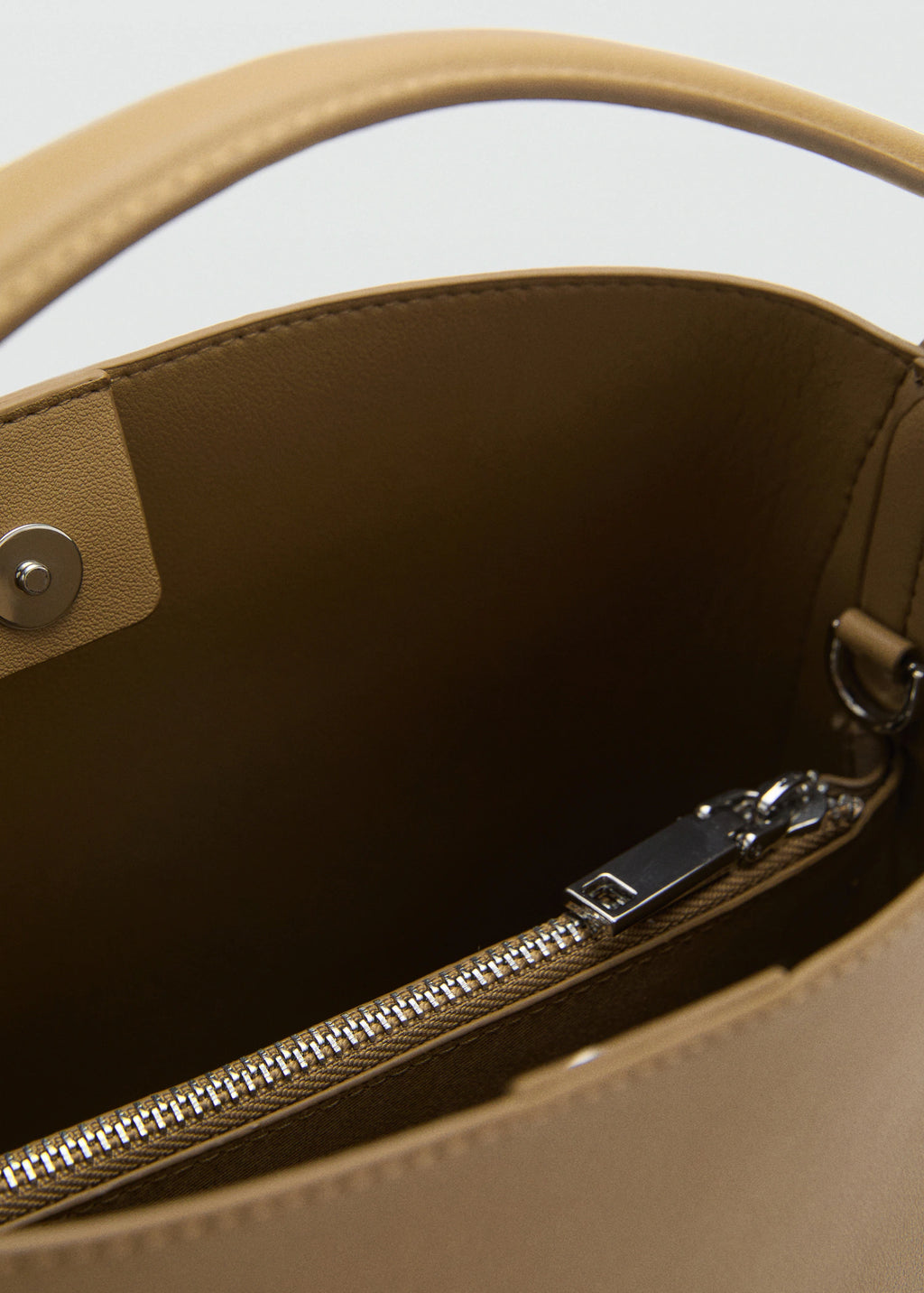 Mini Shopper Bag With Buckle Khaki