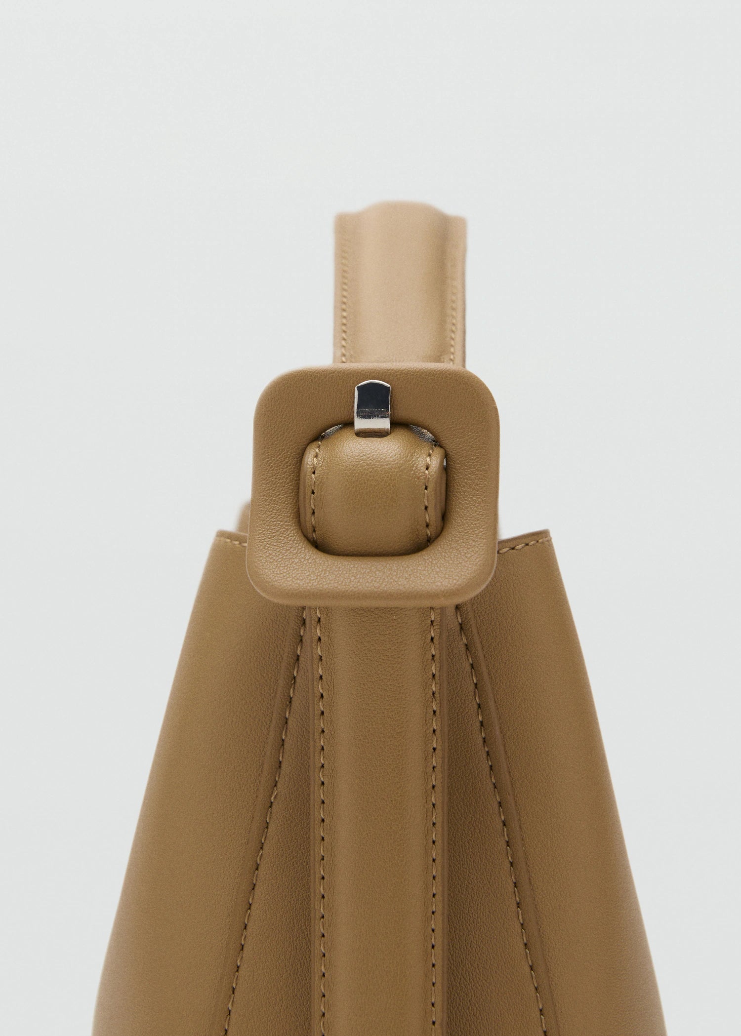 Mini Shopper Bag With Buckle Khaki