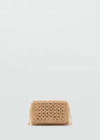 Mini Natural Fibre Crossbody Bag Beige