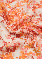 Mini Flower Print Scarf Orange