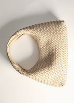 Mini Braided Leather Bag Off White