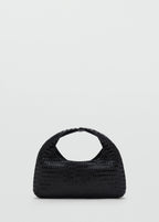 Mini Braided Leather Bag Black