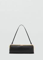 Metallic Clutch Handbag Black